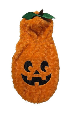 Meijer Dog Halloween Costume Pumpkin JACK O LANTERN Size Large 18-21 inches